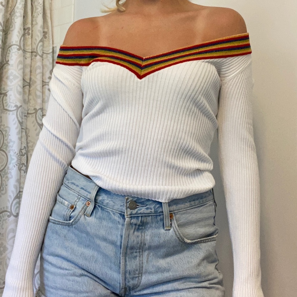 off the shoulder long sleeve never worn